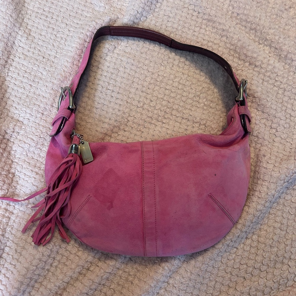 Coach Y2K pink ergo tortilla bag
